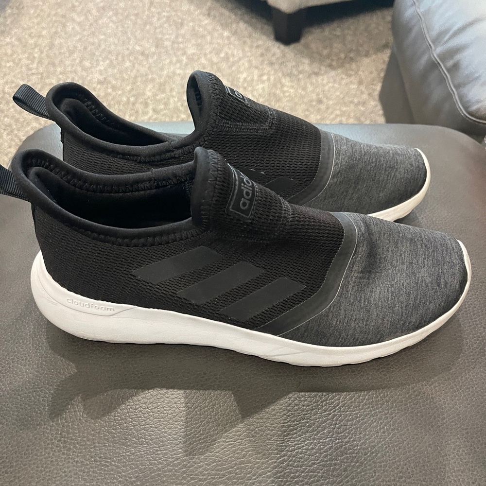 Adidas slip on running shoe.